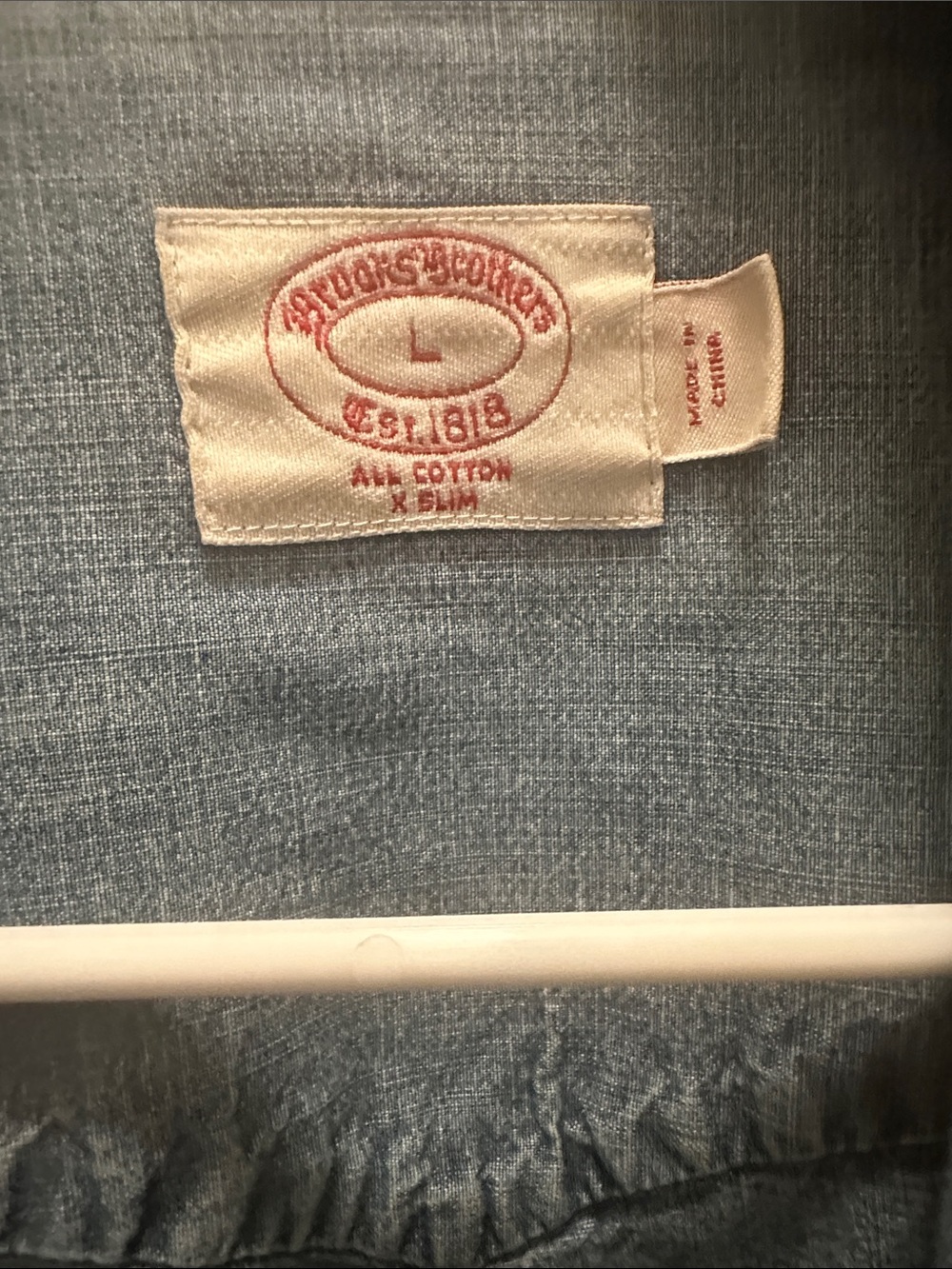 Brooks Brothers Chambray Blue Cotton Jean Jacket